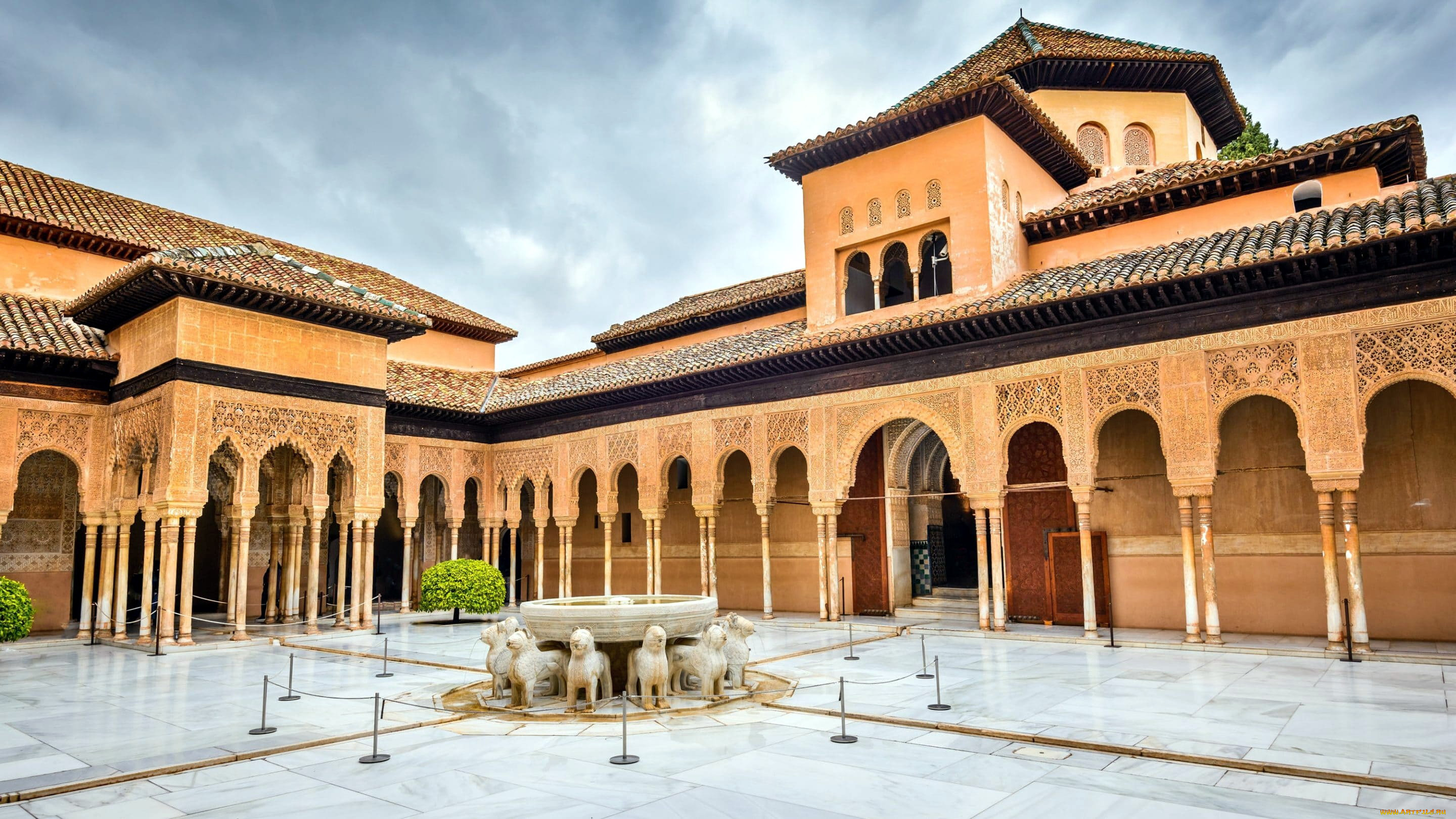 ancient arabic fortress of alhambra,  granada,  spain, ,  , , spain, granada, ancient, arabic, fortress, of, alhambra